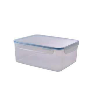 5.5L Clear Storage Box Polypropylene Plastic Food Containers with Clip Lock Lids, Leakproof, Airtight, BPA Free (Pack of 6)