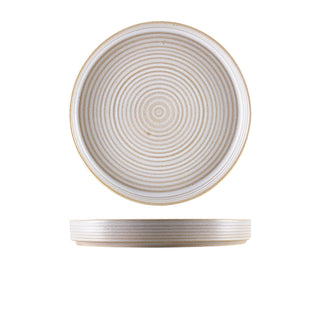 Set of 6 Side Plates Barley Dessert Plates 18cm 21cm 26cm Stoneware Serving Presentation Dishes