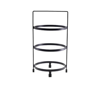 Two/Three Tier Presentation Plate Stand Set of 1 Durable Iron 18cm/20.5cm display Stands