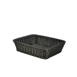Polywicker Display Basket Black 36.5x29x9cm Buffets and Food Displays Use 1Pcs