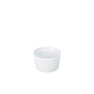 White Ramekin Stacking Vitrified Porcelain Dish Sauces Condiment Pot