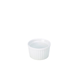 White Ramekin Stacking Vitrified Porcelain Dish Sauces Condiment Pot