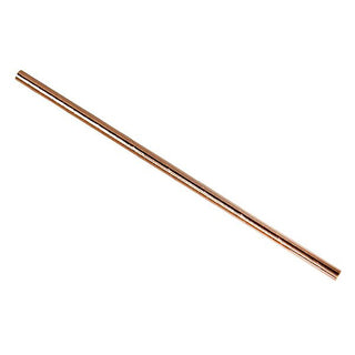 Pack Of 250 140mm 6mm Bore Paper Cocktail Sip Straws Solid Rose Gold