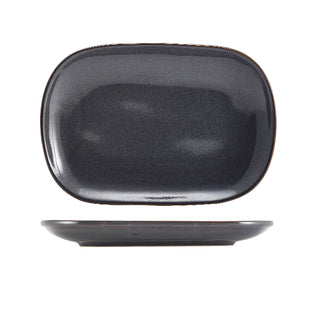 Rustic Stoneware Blue Rectangular Plate 24×16.5cm/29×19.5cm Durable Plate Set