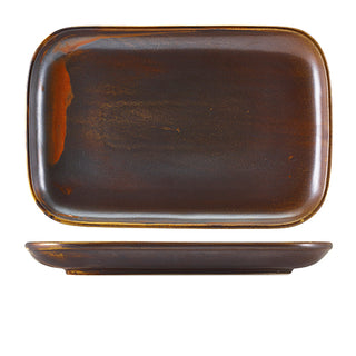 Rectangular Plate Set of 6 Porcelain Multi-Colour Dining Serving 29×19.5cm/34.5×23.5cm