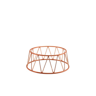 Crown Buffet Riser Set of 1 Iron & Plastic-PVC Copper/Gold Buffet Display 10cm/20cm/30cm