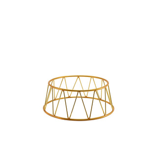 Crown Buffet Riser Set of 1 Iron & Plastic-PVC Copper/Gold Buffet Display 10cm/20cm/30cm