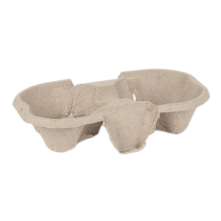 Pack Of 360 Moulded Pulp Fibre 2 Cup Carrier