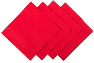 Pack Of 4000 Red 2ply Cocktail  Napkins 24cm x 24cm