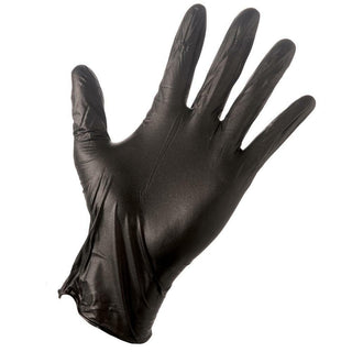 Box of 100 Black Powder Free Nitrile Gloves