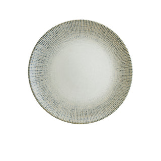 Porcelain Sway Gourmet Flat Plate 19cm/21cm/23cm/25cm/27cm Set of 12 Dining Plates