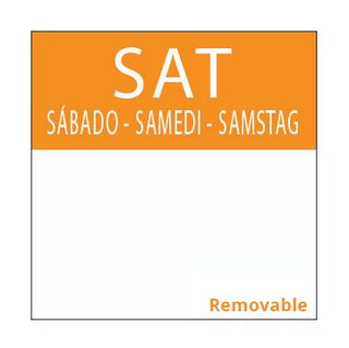 Pack Of 1000 SATURDAY Square Daily Dot 25mm
