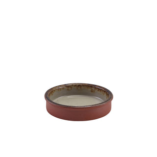Vitrified Terracotta Tapas Dish Set 7.5cm & 11cm, Reactive Glaze Rustic Colours for Salads & Side Dishes, Oven Safe, Pack of 24