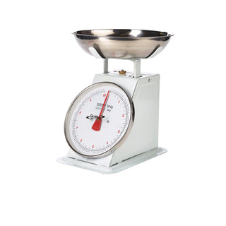 Mechanical Kitchen Scale with Stainless Steel Bowl & Large Dial Analogue Food Scale - 10/20kg Capacity