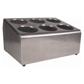 Gw Stainless Steel Cutlery Holder Set Complete with 6 Cutlery Cylinders