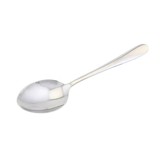 Genware Large Stainless Steel Serving Spoon - 23.4cm