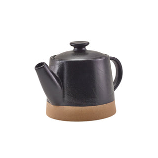 GenWare Kava Stoneware Teapot 48cl - Black, Dark Grey, White - Pack of 6