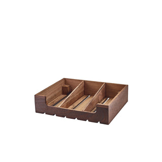 Rustic Wooden Display Crate GN 1/2 & GN 2/4 Lightweight Paulownia Wood Crates 1Pcs