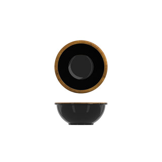 Utah Bowl 16×7cm/20×8.5cm Copper/Black Finishes Set of 6 Melamine Display Food Serving