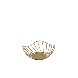 Lotus Leaf Wire Basket Round Serving Presentation Basket (20×8cm & 28.5×10cm Options)