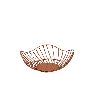 Lotus Leaf Wire Basket Round Serving Presentation Basket (20×8cm & 28.5×10cm Options)