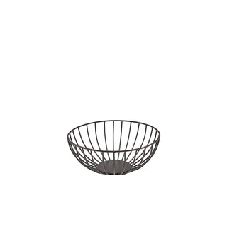 Round Wire Basket 20cm/24cm/27cm Black/Copper/Gold Set of 1 Powder-Coated Iron Serving Set