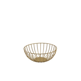 Round Wire Basket 20cm/24cm/27cm Black/Copper/Gold Set of 1 Powder-Coated Iron Serving Set