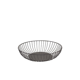 Round Wire Basket 20cm/24cm/27cm Black/Copper/Gold Set of 1 Powder-Coated Iron Serving Set