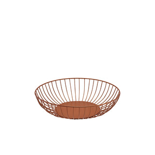 Round Wire Basket 20cm/24cm/27cm Black/Copper/Gold Set of 1 Powder-Coated Iron Serving Set
