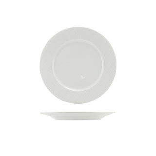 Incise Winged Plate 20cm /23cm/25.5cm/27cm Set of 6 Porcelain Lavara & Solara Edge Plates