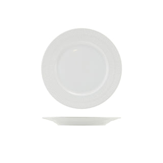 Incise Winged Plate 20cm /23cm/25.5cm/27cm Set of 6 Porcelain Lavara & Solara Edge Plates