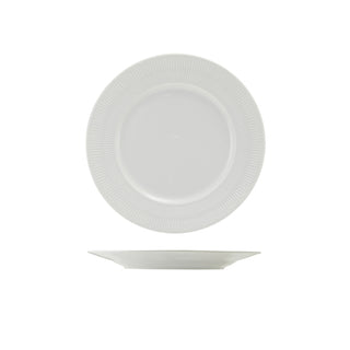 Incise Winged Plate 20cm /23cm/25.5cm/27cm Set of 6 Porcelain Lavara & Solara Edge Plates