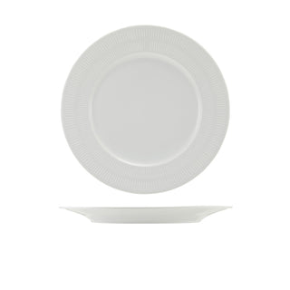 Incise Winged Plate 20cm /23cm/25.5cm/27cm Set of 6 Porcelain Lavara & Solara Edge Plates