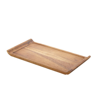 Acacia Wood Serving Platter | Rectangular Wooden Display Trays (33cm & 46cm)