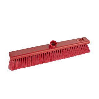 Washable Broom Head Coloured Stock 45cm Soft - Red